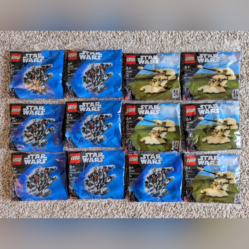 GWP LEGO Star Wars Building Sets (10 Packs) 30708 and 30680